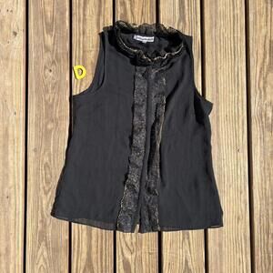 ✿ Jennifer Lopez Lace Trim Blouse ✿